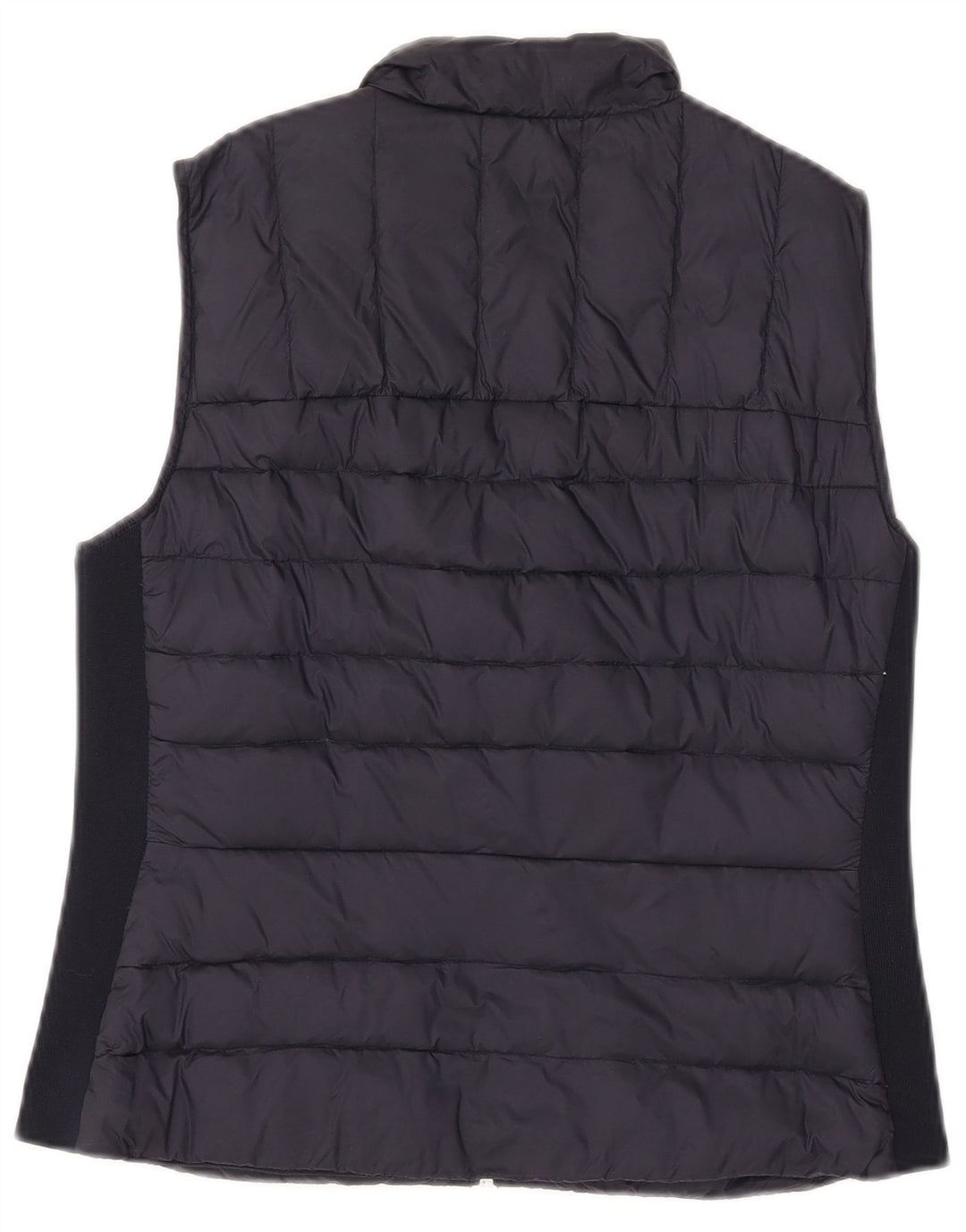 Zara Damen Wattierte Weste UK 16 Large Schwarz Nylon