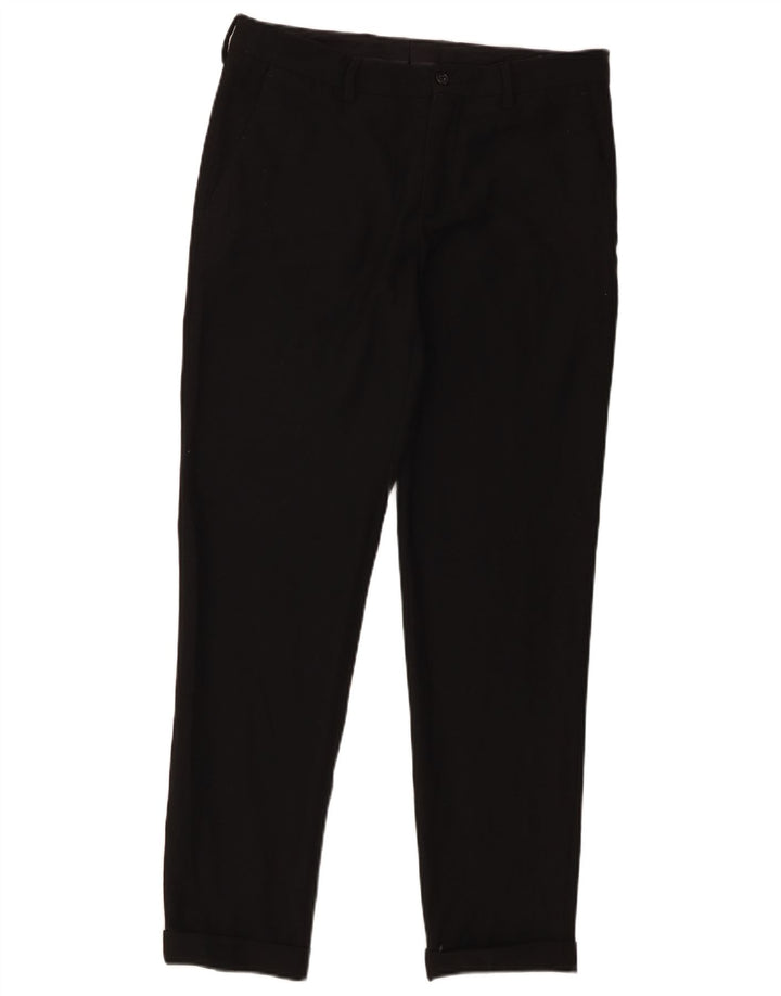 Gerade Capri-Hose für Herren von Zara, EU 38, Größe S, W30, L20, Schwarz