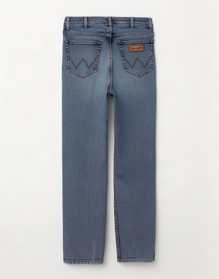 Wrangler Herren Texas Straight Jeans W33 L32 Blaue Baumwolle