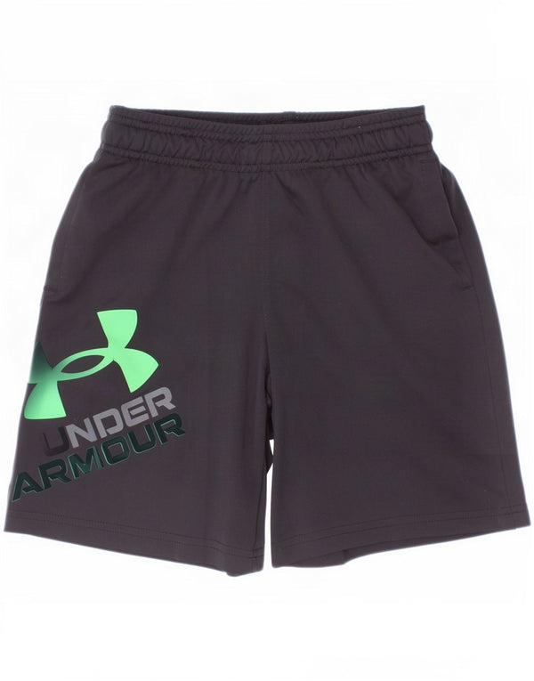 Under Armour Jungen-Sportshorts mit lockerer Passform und Grafik, 7–8 Jahre, Größe S, Schwarz