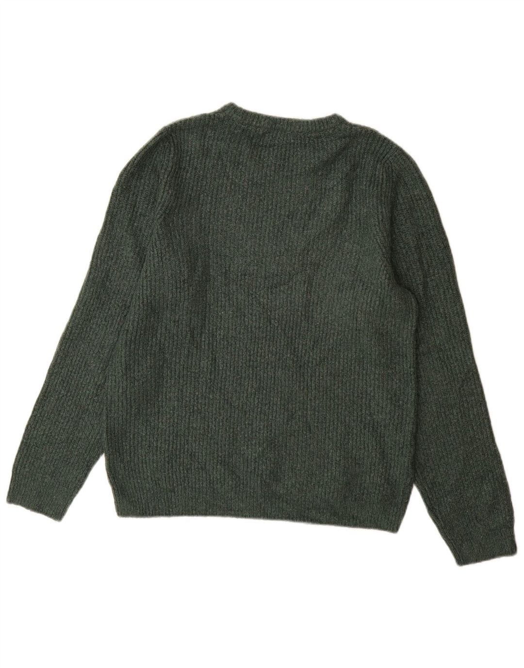Marks & Spencer Herren-Pullover mit Rundhalsausschnitt, Mittelgrünes Acryl