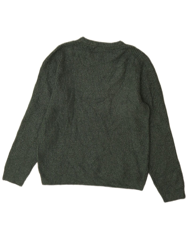 Marks & Spencer Herren-Pullover mit Rundhalsausschnitt, Mittelgrünes Acryl