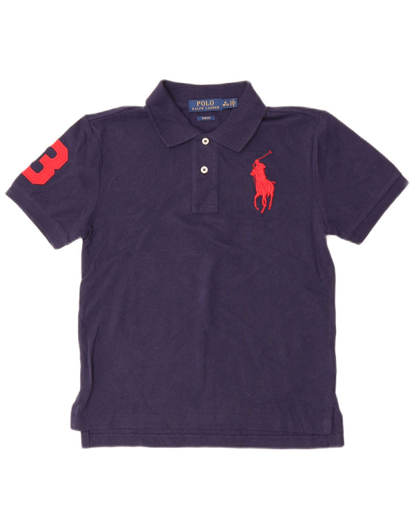 POLO RALPH LAUREN Slim-Fit-Poloshirt für Jungen, 10–11 Jahre, mittleres Marineblau
