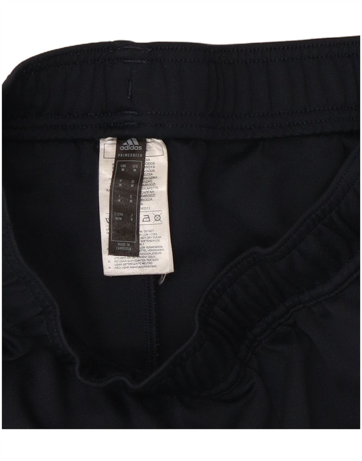 Adidas Herren-Trainingshose, mittelgroß, marineblau, gestreift, Polyester