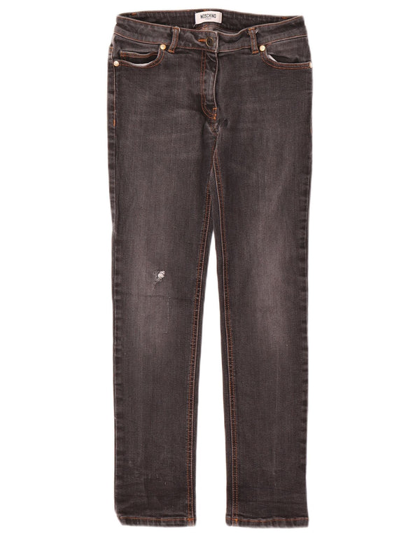 MOSCHINO Slim-Jeans für Mädchen, 11–12 Jahre, W26, L26, Grau