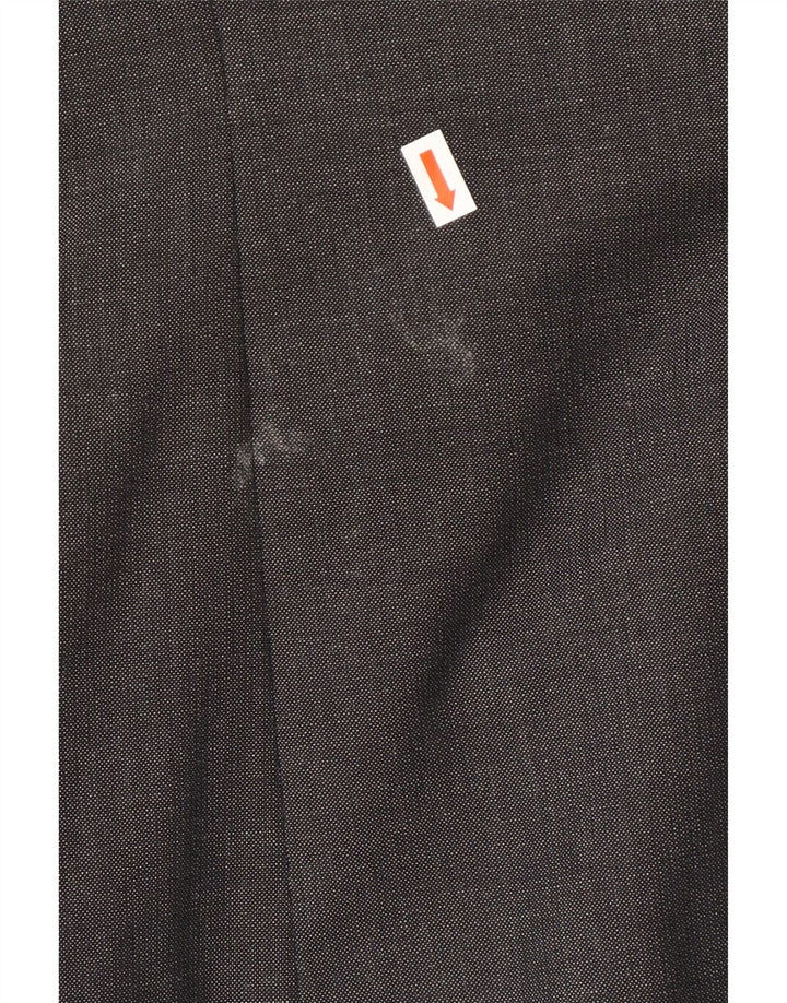 Zara Herren-Blazer mit 1 Knopf, EU 46, kleine graue Viskose