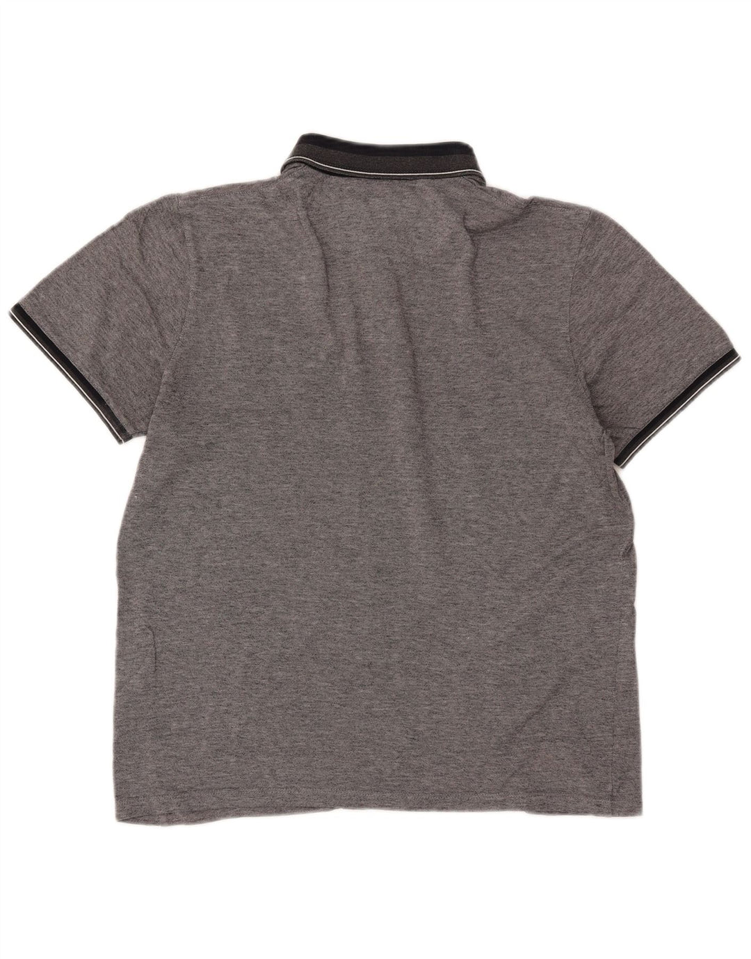 TED BAKER Herren-Poloshirt, Größe 5, XL, grau gefleckte Baumwolle
