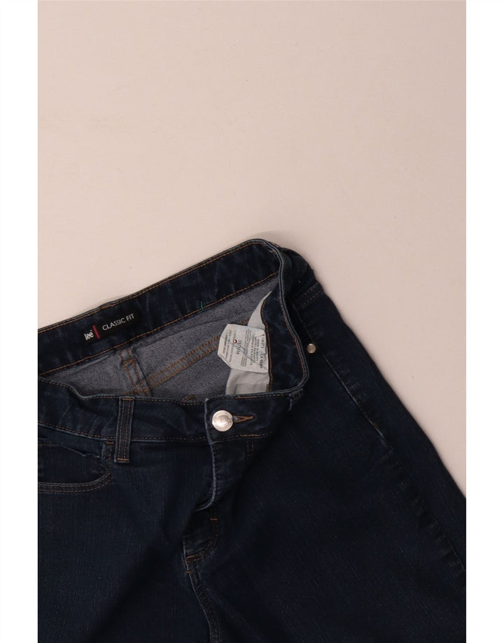 LEE Damen Capri-Jeans mit klassischer Passform und hoher Taille, US 12, Größe L, W30, L17, Blau