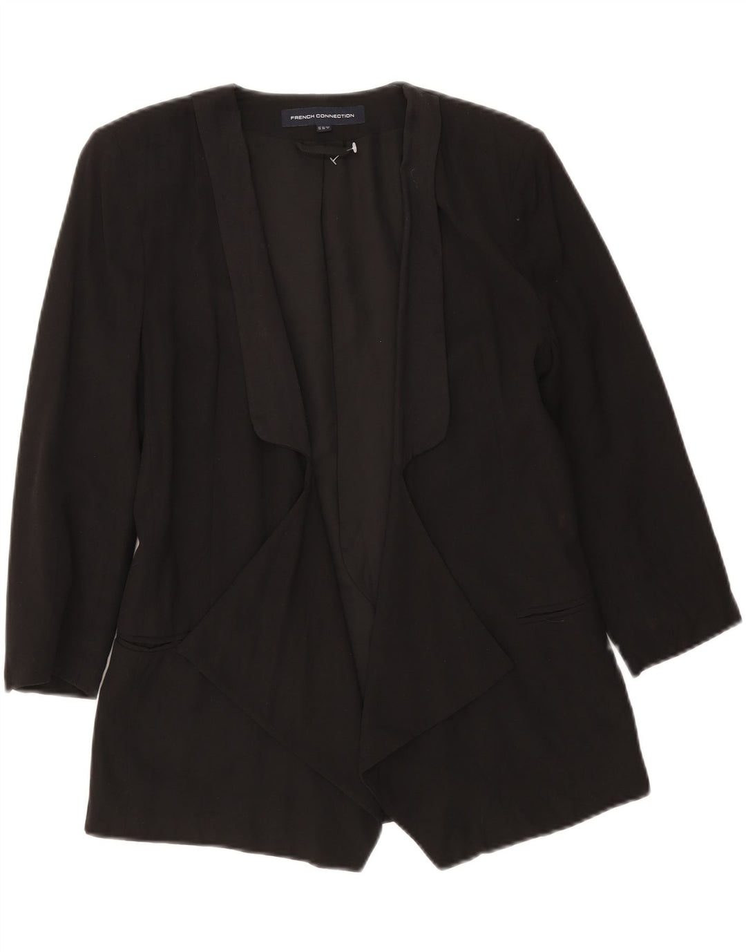 French Connection Damen-Blazer mit 3/4-Ärmeln, offen, Gr. 10, Schwarz