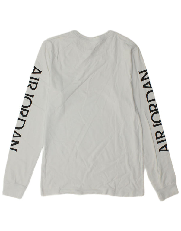 Jordan Mens Graphic Top Long Sleeve Small White