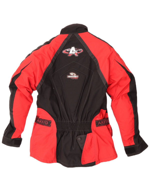 Akito Herren Motorstyle Graphic Racer Jacke UK 36 Small Schwarz Colourblock