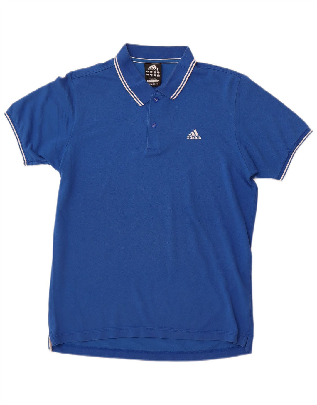 ADIDAS Herren Clima 365 Poloshirt mittelblaue Baumwolle