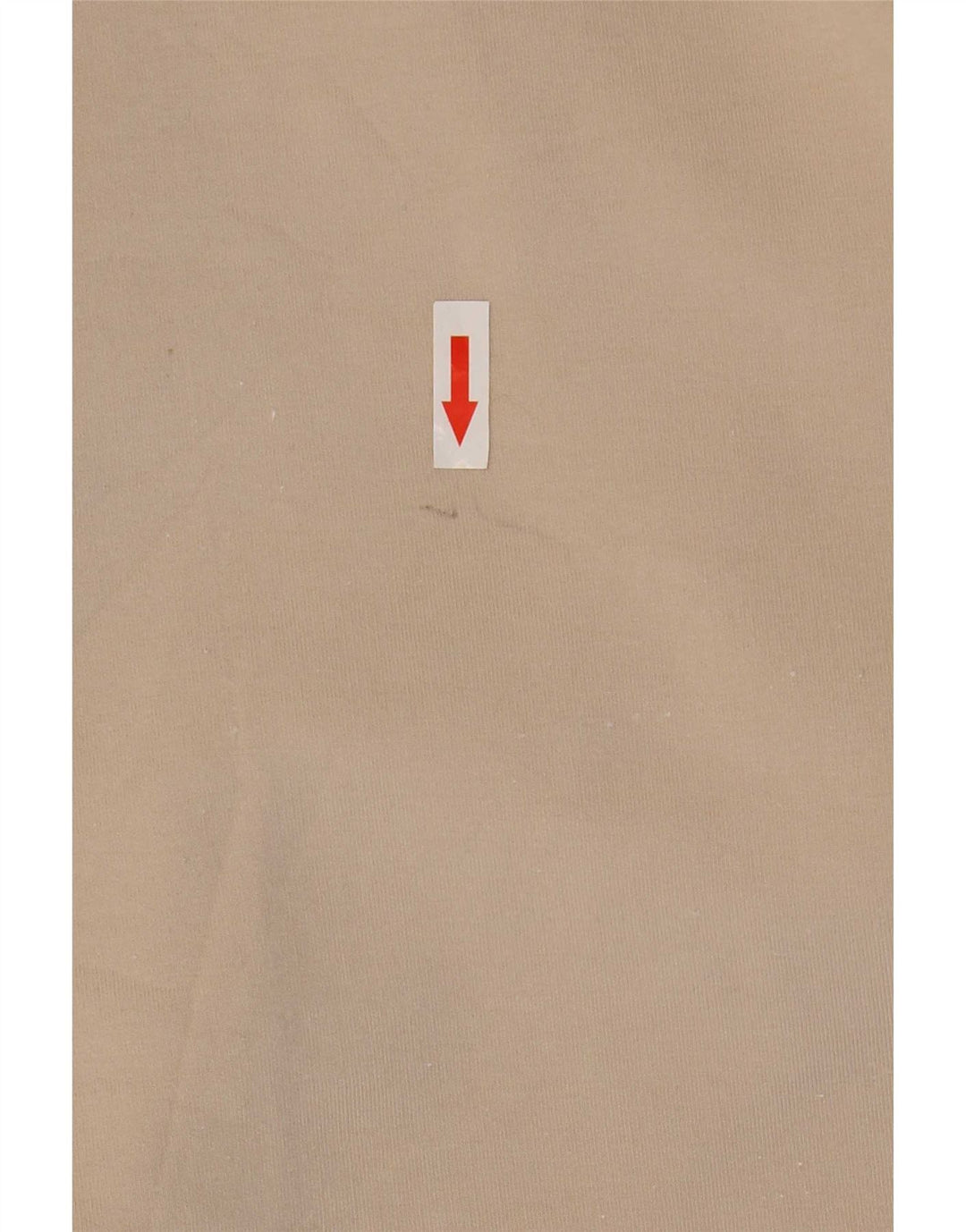 Zara Herren-Oberteil, langärmelig, klein, Beige, Baumwolle