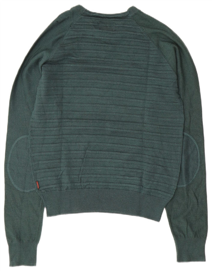 CARRERA Damen-Pullover mit U-Boot-Ausschnitt, UK 14, Mittelgrün gestreift