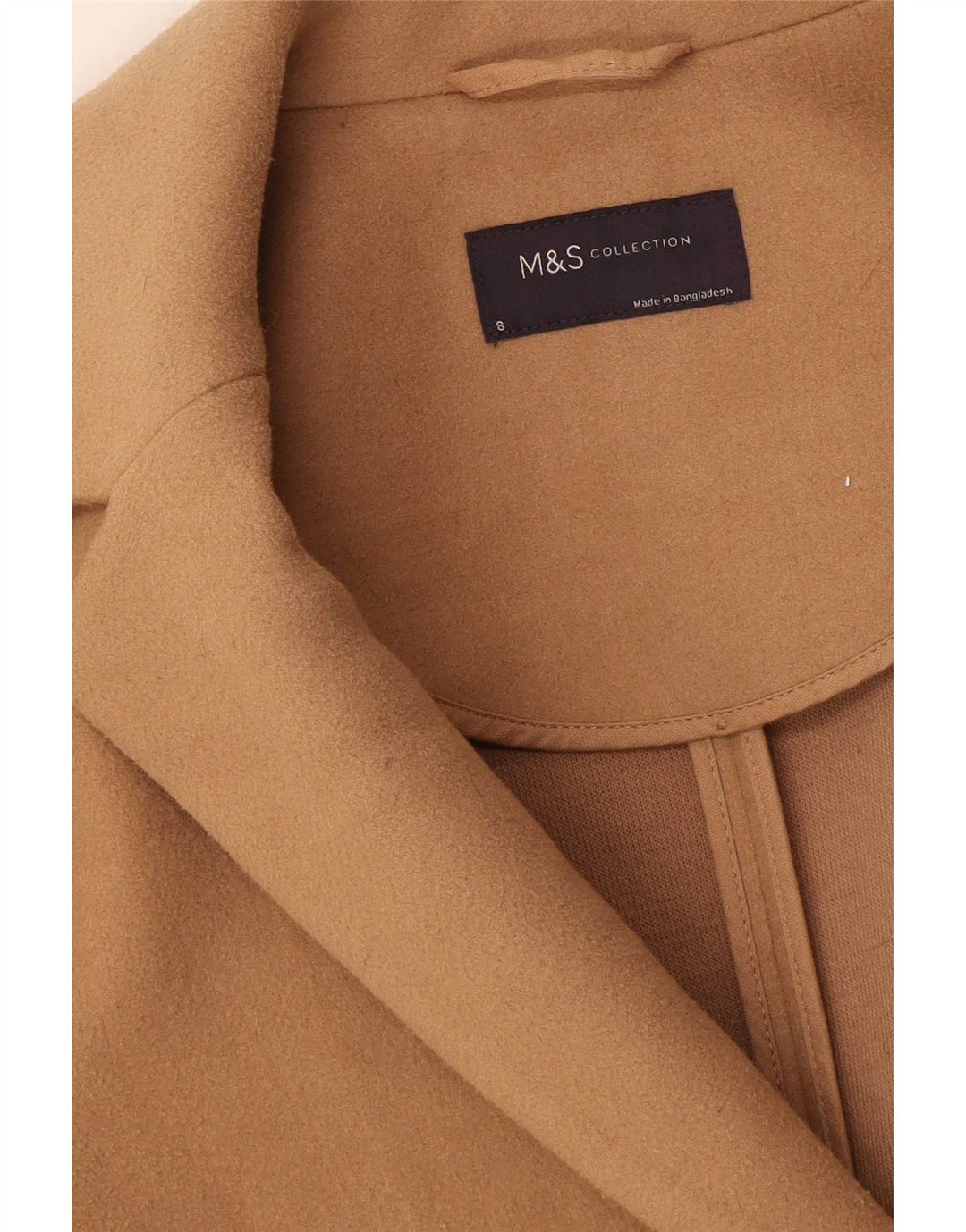 Marks & Spencer Damen Mantel UK 8 Small Beige