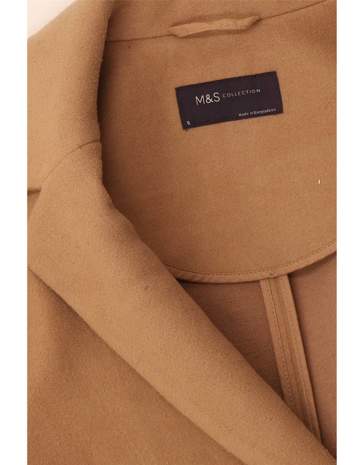 Marks & Spencer Damen Mantel UK 8 Small Beige