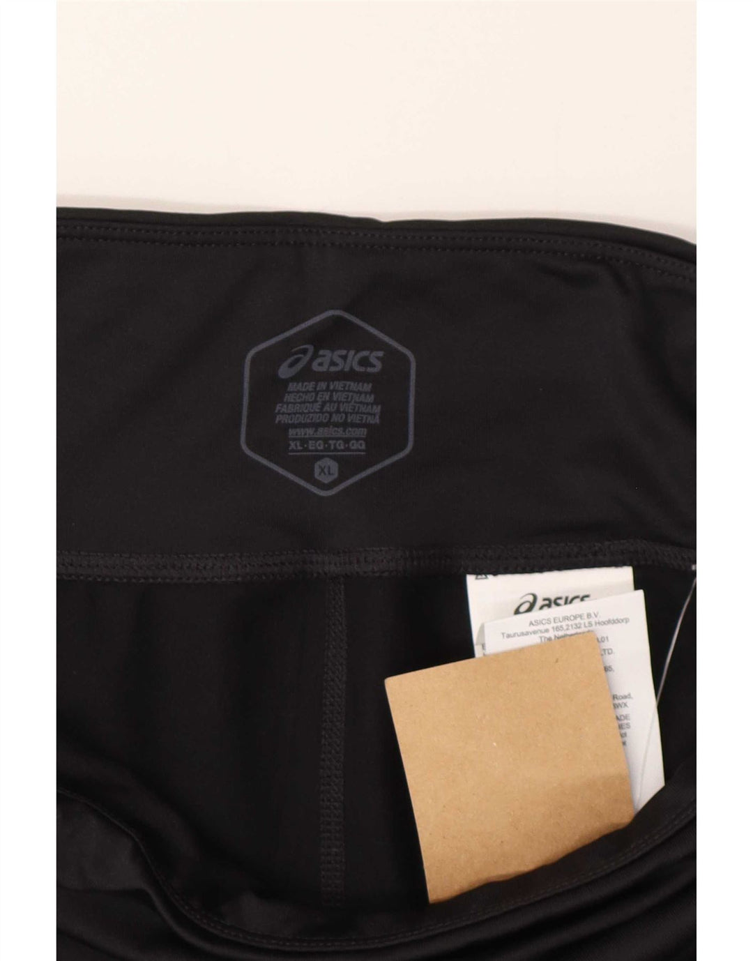 Asics Damen Leggings UK 18 XL Schwarz Polyester