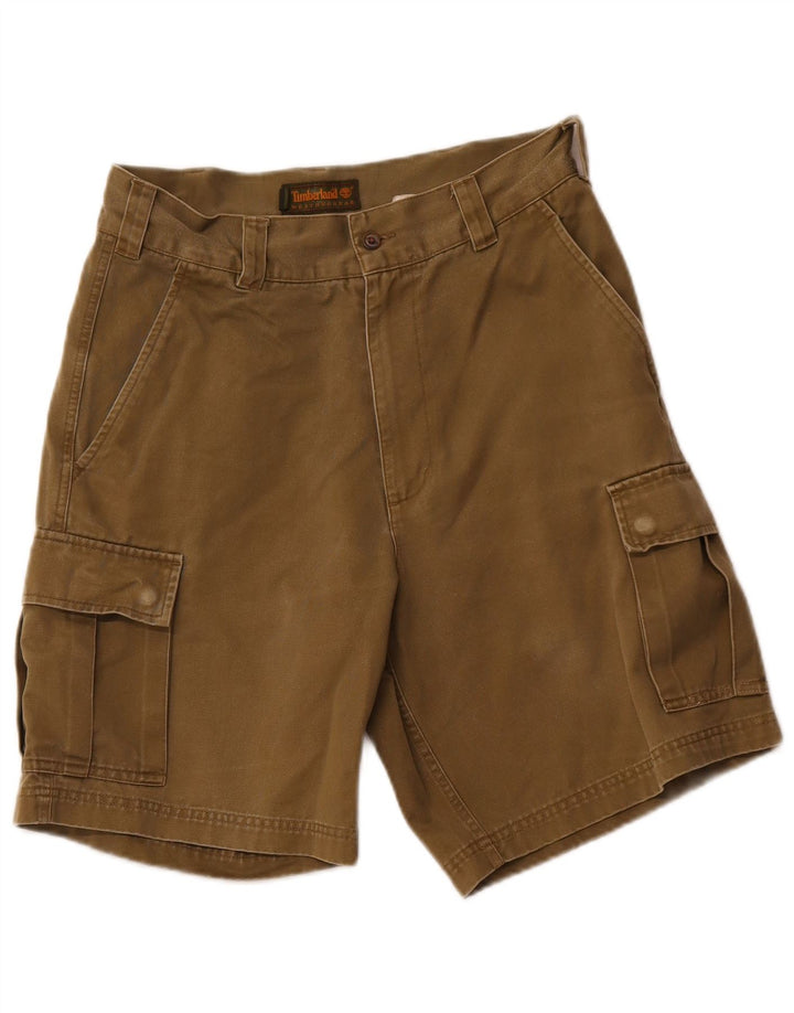 TIMBERLAND Herren Weathergear Cargoshorts W32 Medium Khaki Baumwolle
