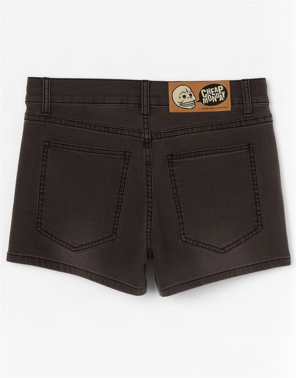 Cheap Monday Damen-Jeansshorts W30 aus mittelgrauer Baumwolle