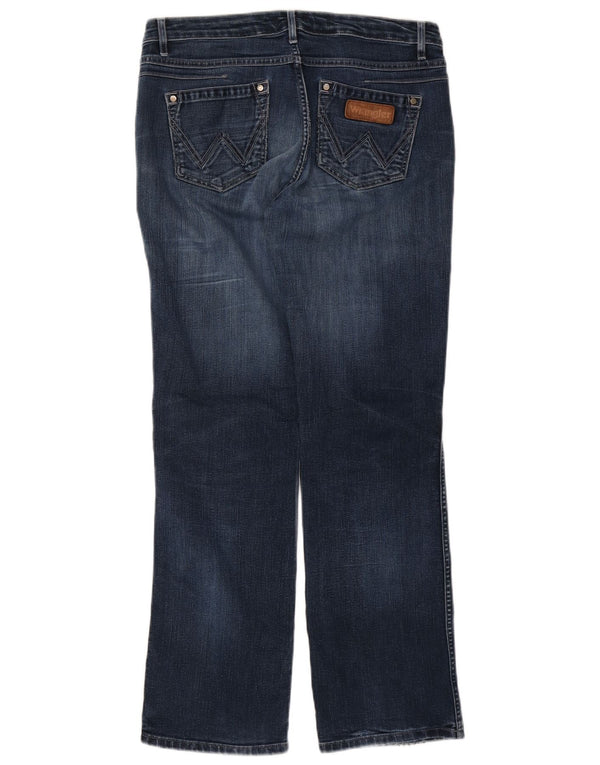 Wrangler Damen Sara Straight Jeans W32 L32 Blaue Baumwolle