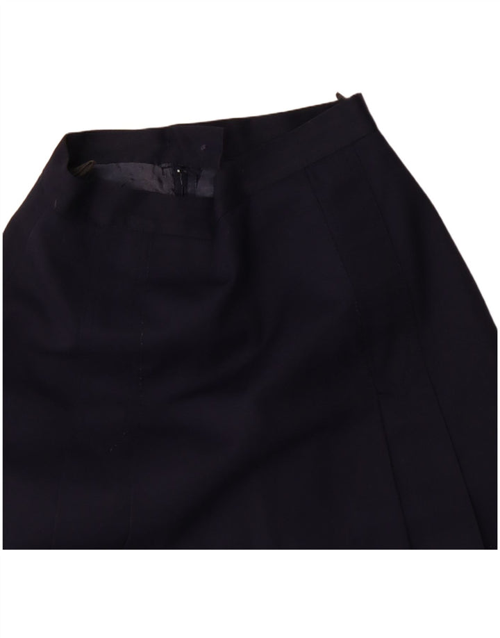 Vintage Damen A-Linie Rock W24 XS Marineblau