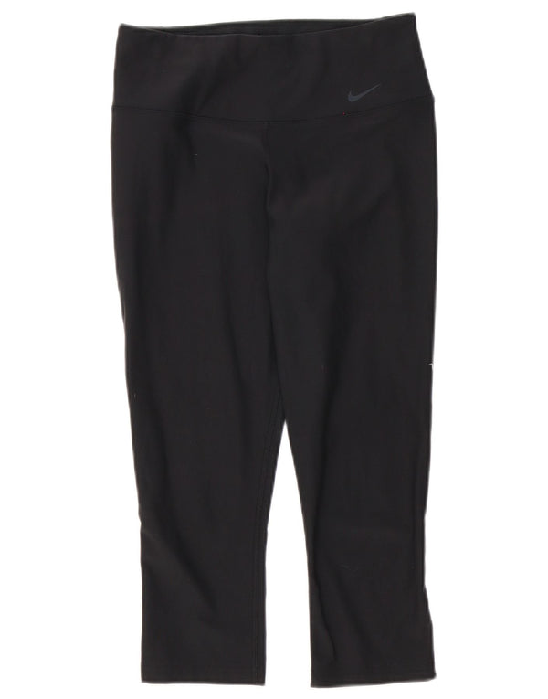 Nike Damen Dri Fit Capri Leggings UK 6 XS Schwarz