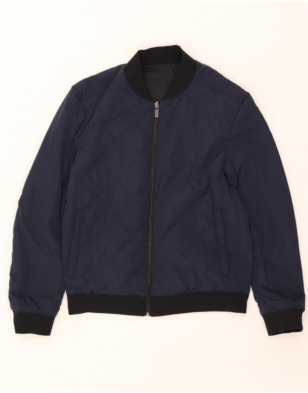 Hugo Boss Herren Wendejacke UK 36 Small Schwarz Polyamid
