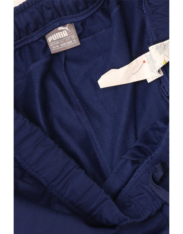 Puma Herren-Trainingshose, Jogginghose, XL, blau, Colourblock-Polyester