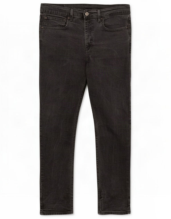 Levi's Herren Slim Tapered Jeans W34 L30 Schwarze Baumwolle