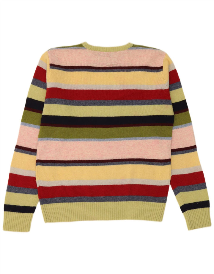 Kappa Herren-Pullover mit Rundhalsausschnitt, groß, mehrfarbig, gestreift, Wolle