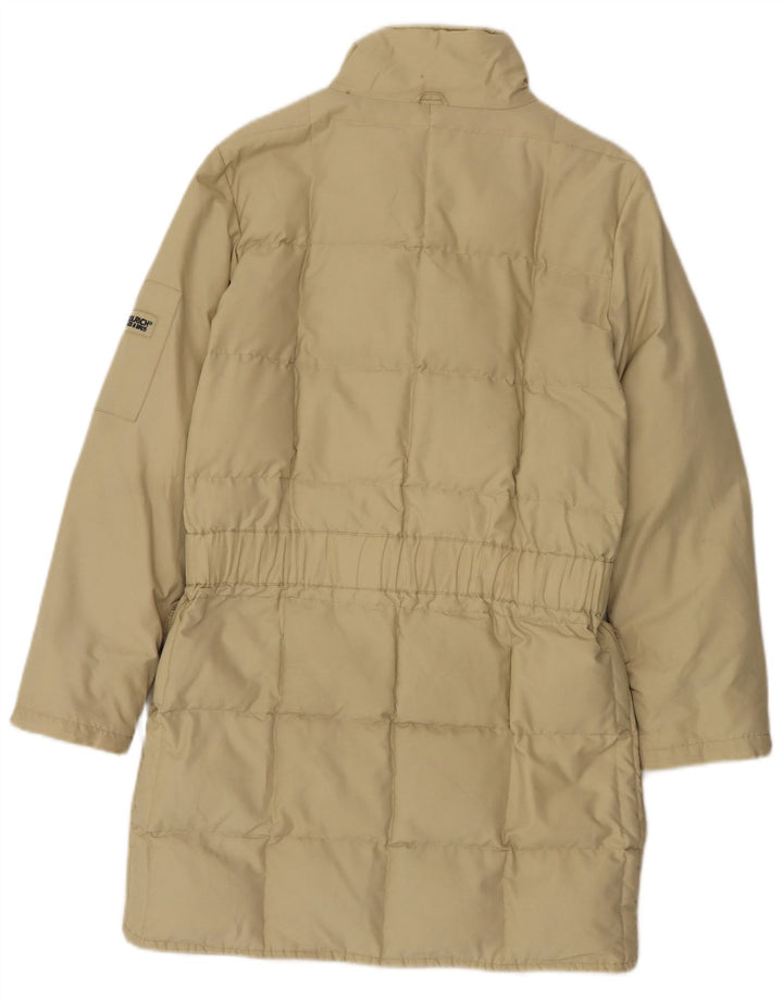 Woolrich Damen Übergroßer gepolsterter Mantel UK 10 Small Beige Nylon