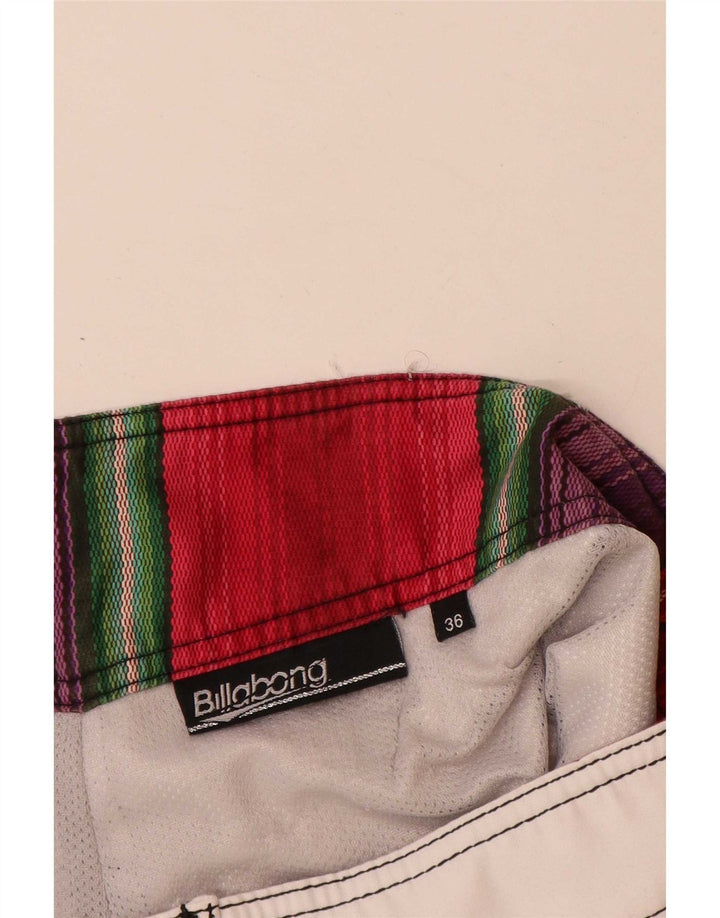 Billabong Herren-Badeshorts mit Grafik, groß, weißes Blumenmuster, Polyester