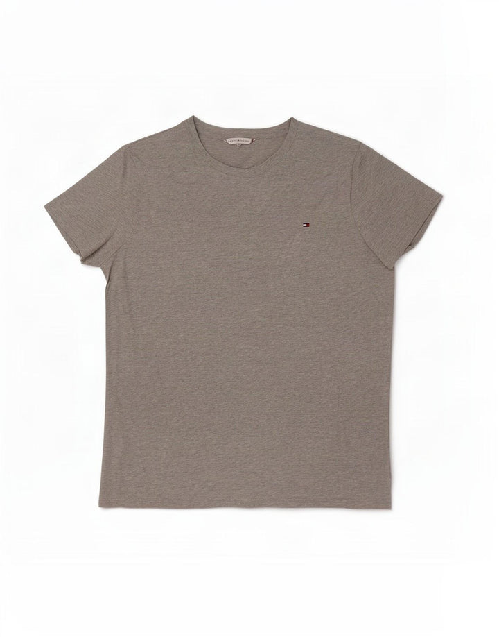 Tommy Hilfiger Herren T-Shirt Top mittelgraue Baumwolle