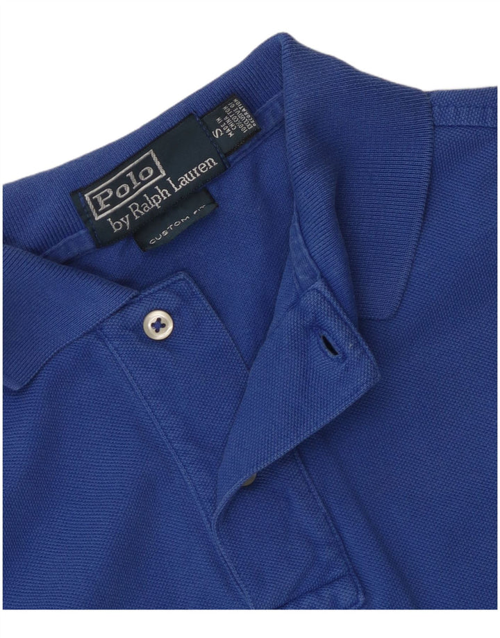 Polo Ralph Lauren Herren-Poloshirt mit individueller Passform, Größe S, Blau, Baumwolle