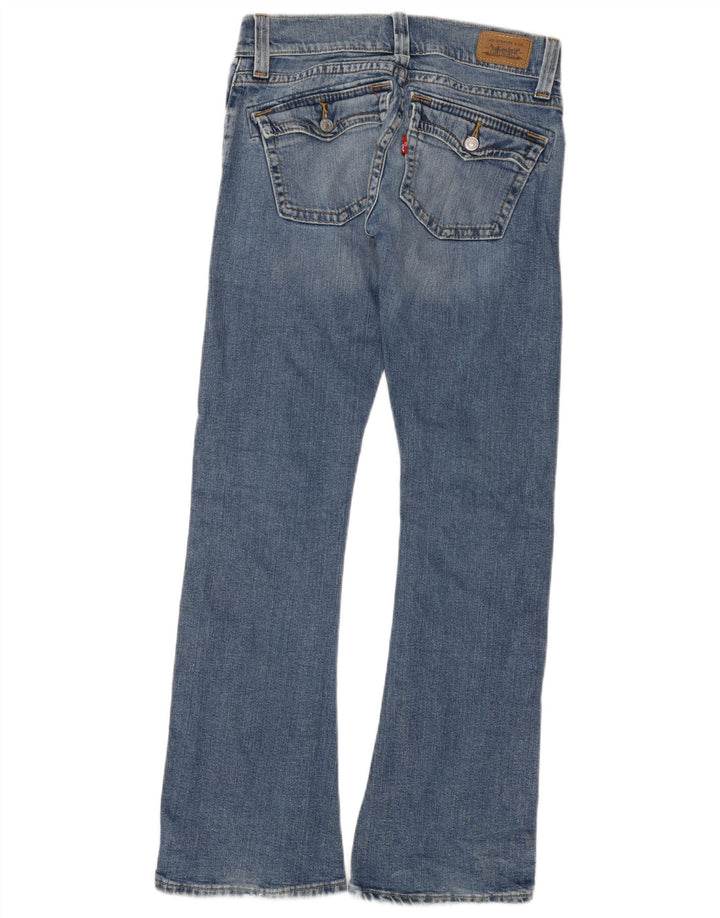 Levi's Damen 504 Slouch Flared Jeans US 5 Medium W28 L32 Blaue Baumwolle