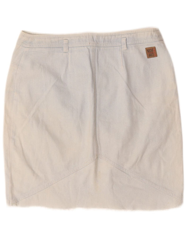 Vintage Damen Jeansrock IT 46 Groß W30 Blaue Baumwolle