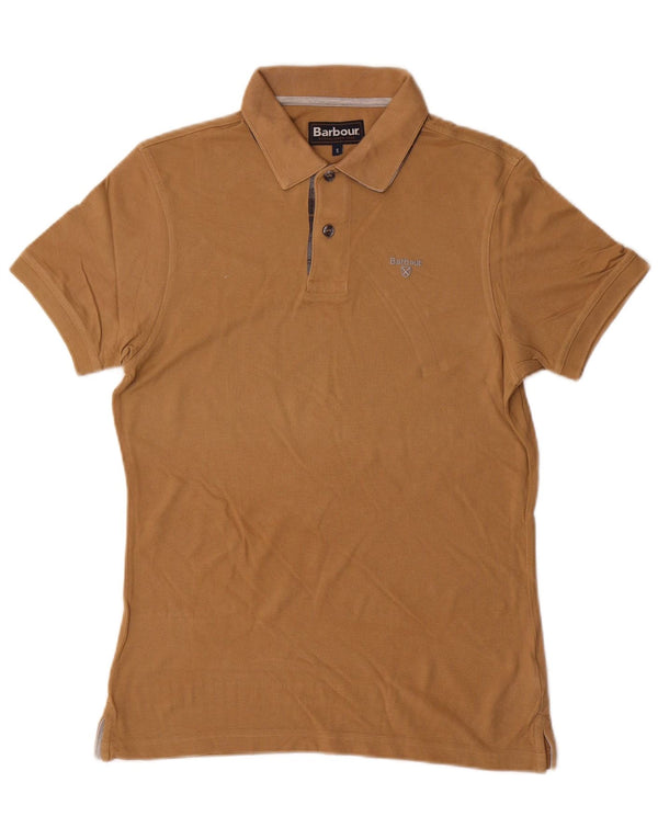 BARBOUR Herren Poloshirt Small Beige Baumwolle