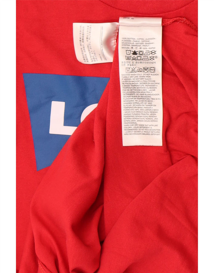 Levi's Herren-T-Shirt mit Grafik, mittelrote Baumwolle