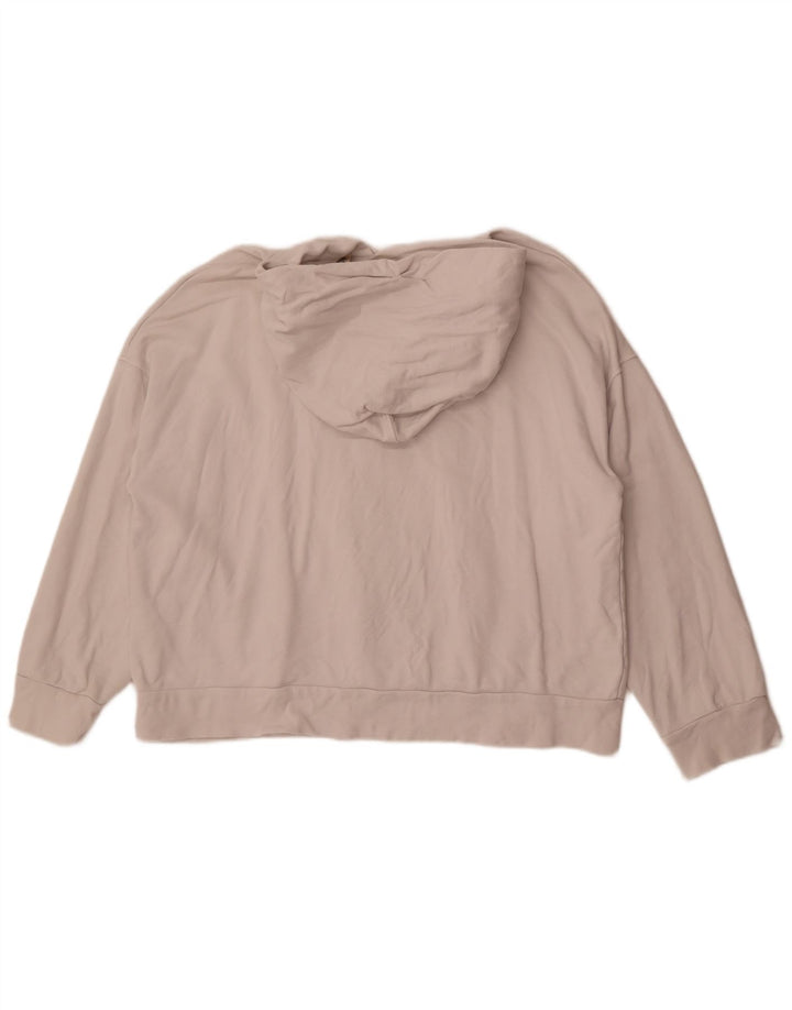 Levi's Damen-Kapuzenpullover mit Grafik, übergroß, Größe UK 14, mittelweiße Baumwolle