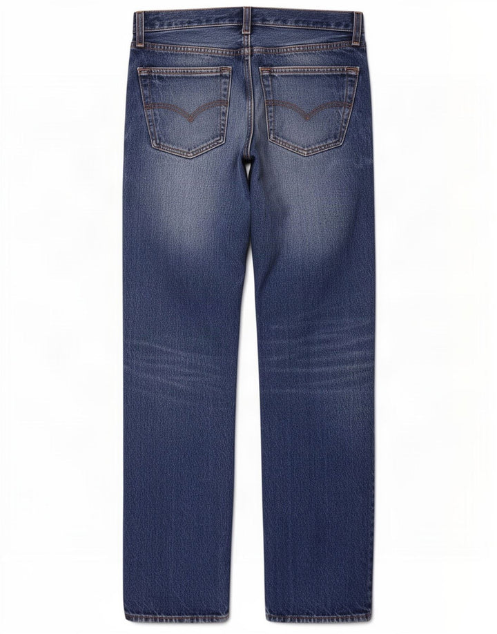 Levi's Damen Straight Jeans W32 L30 Blaue Baumwolle