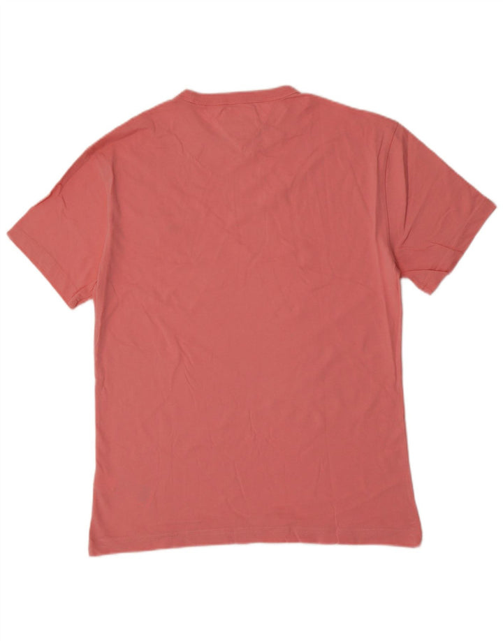 Tommy Hilfiger Herren T-Shirt Top Small Rosa Baumwolle