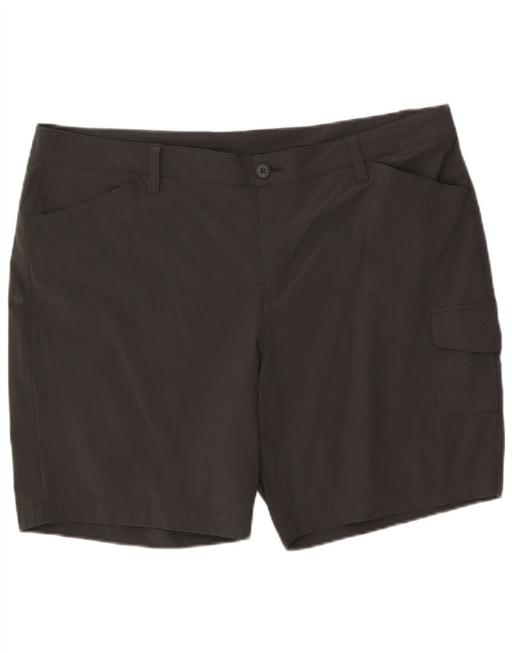Eddie Bauer Damen Cargoshorts US 18 2XL W40 Grau Polyester