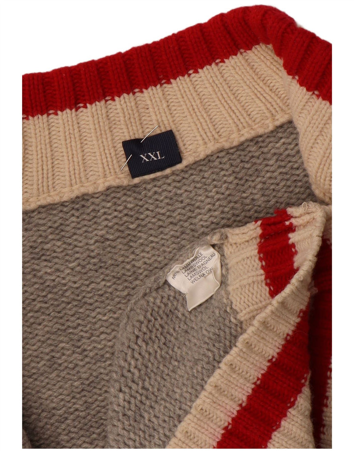 MC NEAL Herren Strickjacke 2XL Graue Wolle