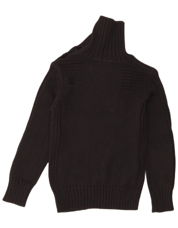 Sonny Bono Damen Rollkragenpullover Pullover UK 20 2XL Schwarze Merinowolle