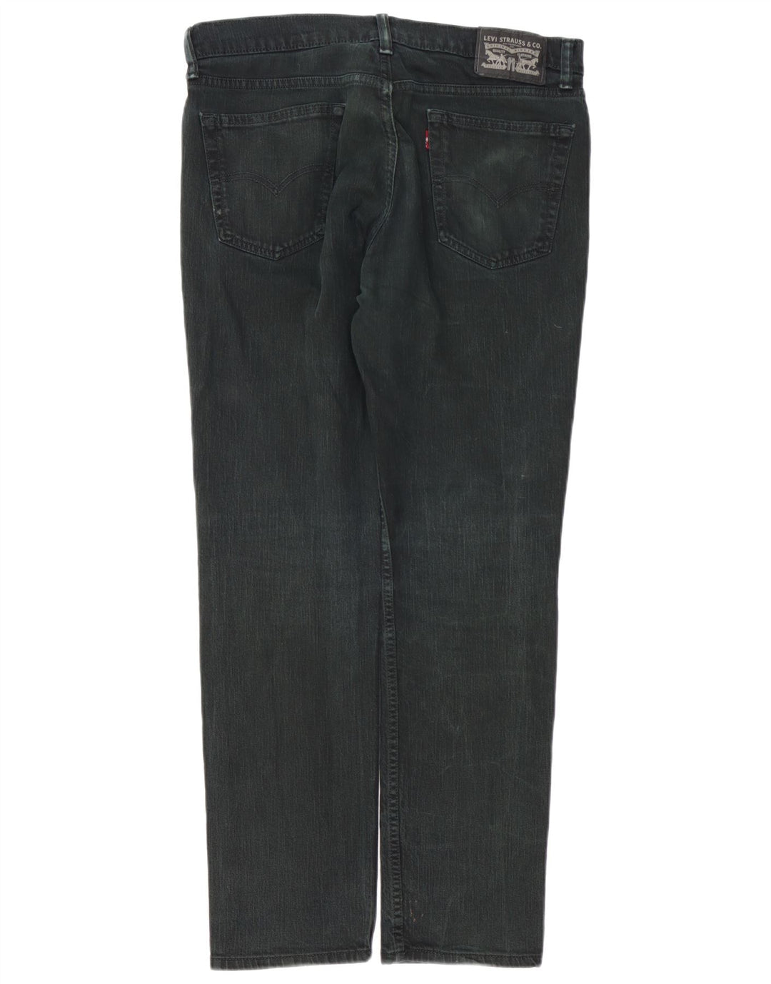 LEVI'S Herren Slim Jeans W34 L32 Schwarze Baumwolle