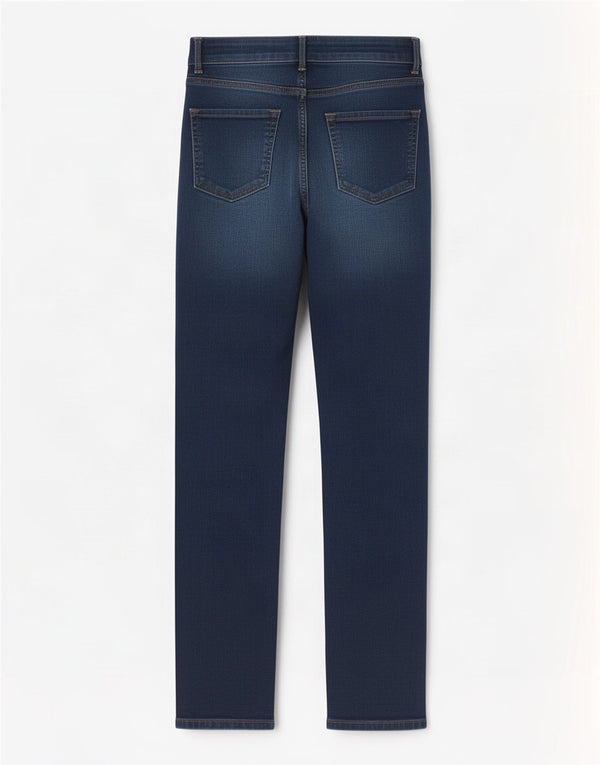 Marks & Spencer Damen Straight Jeans UK 8 Small W36 L28 Marineblau