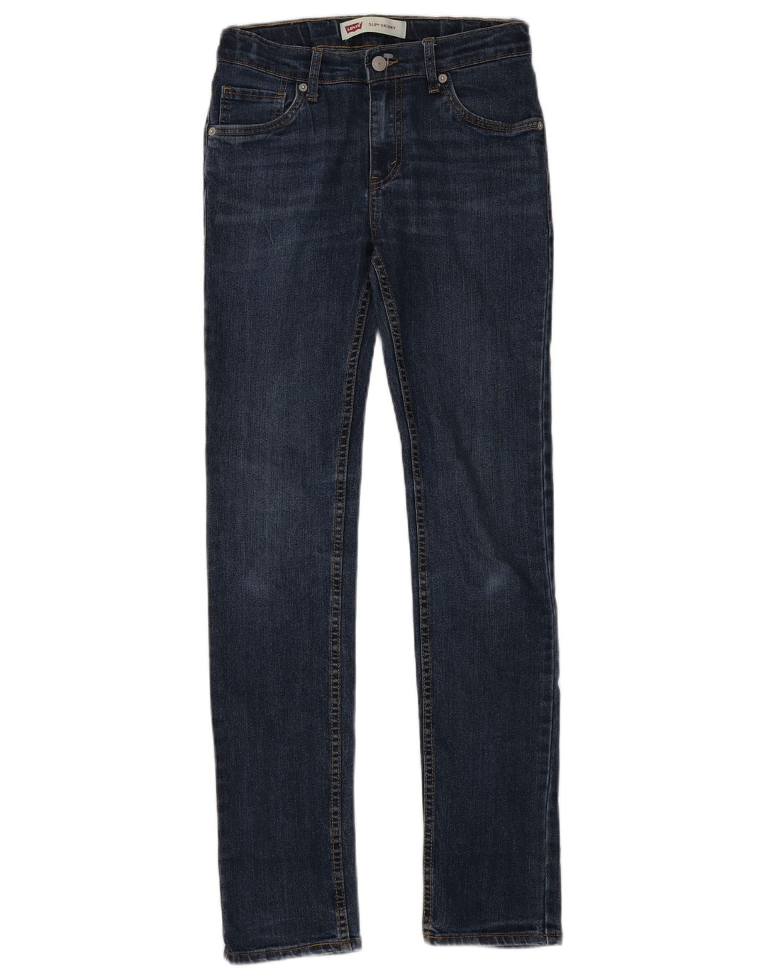 LEVI'S Mädchen 510 Skinny Jeans 15–16 Jahre W29 L30 Marineblaue Baumwolle