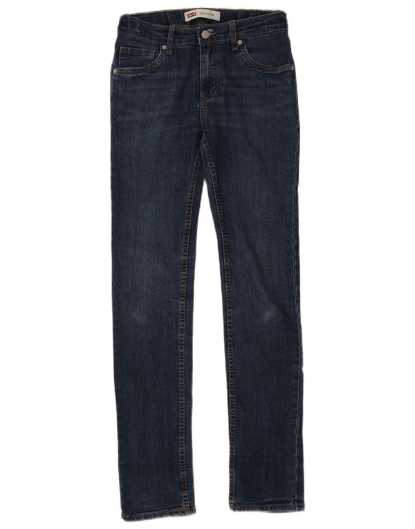 LEVI'S Mädchen 510 Skinny Jeans 15–16 Jahre W29 L30 Marineblaue Baumwolle