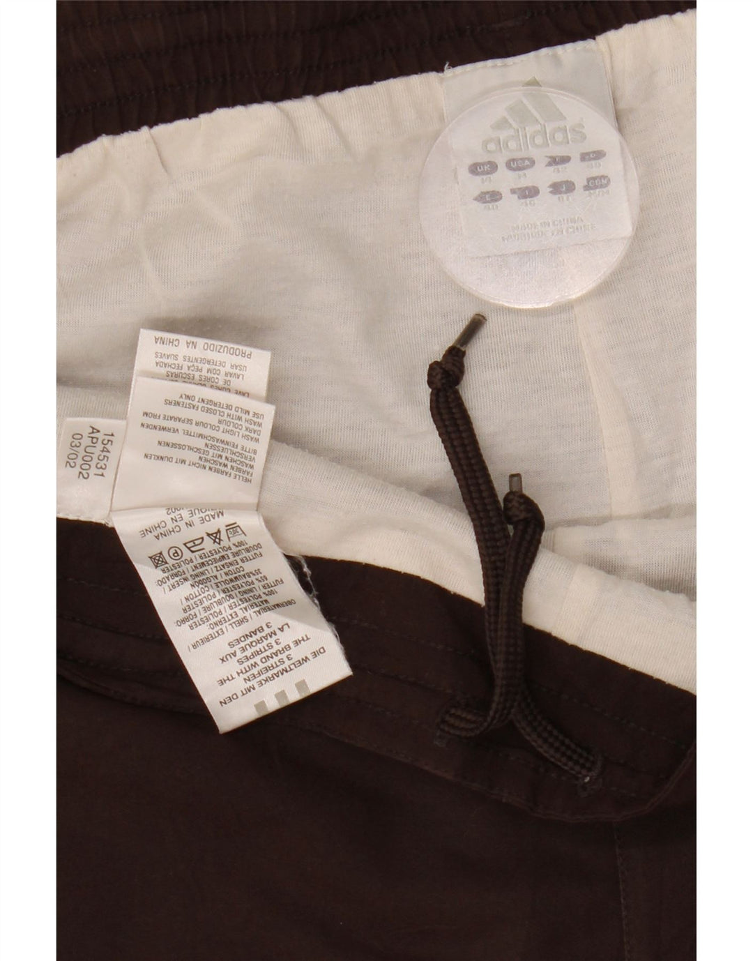 ADIDAS Damen-Trainingshose, UK 14, Mittelbraun, Polyester