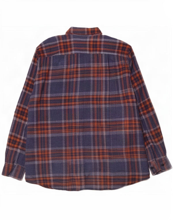 Daniel Hechter Herren-Flanellhemd mit normaler Passform, XL, marineblau, kariert, Baumwolle